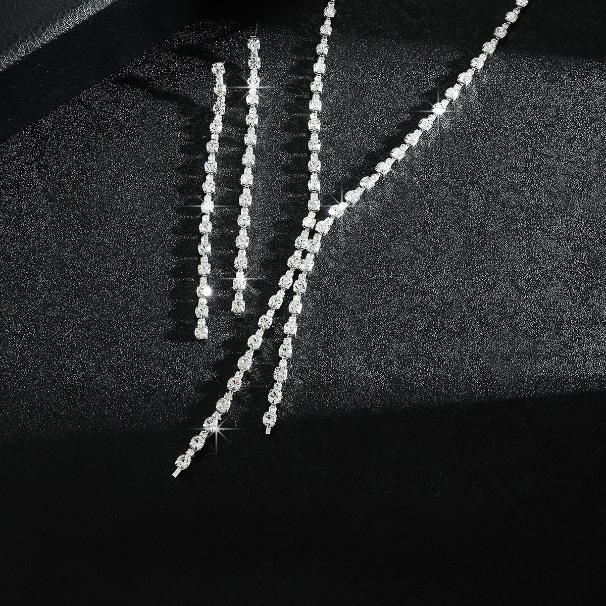 Éclat Tassel Jewelry Set Rhinestone