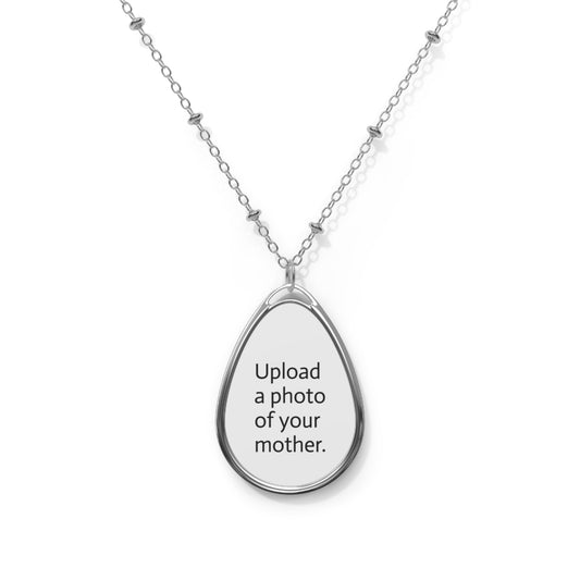 Personalized Photo Oval Necklace