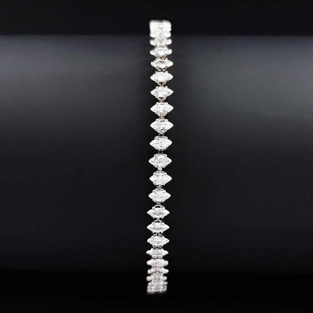 Diamond bracelet on a black background