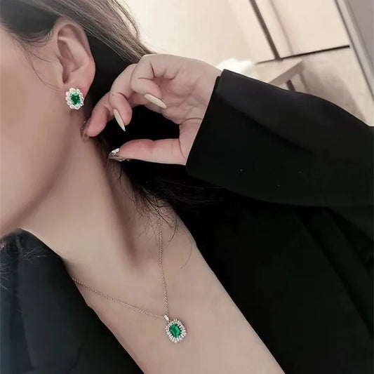 Emerald Glow Jewelry Set